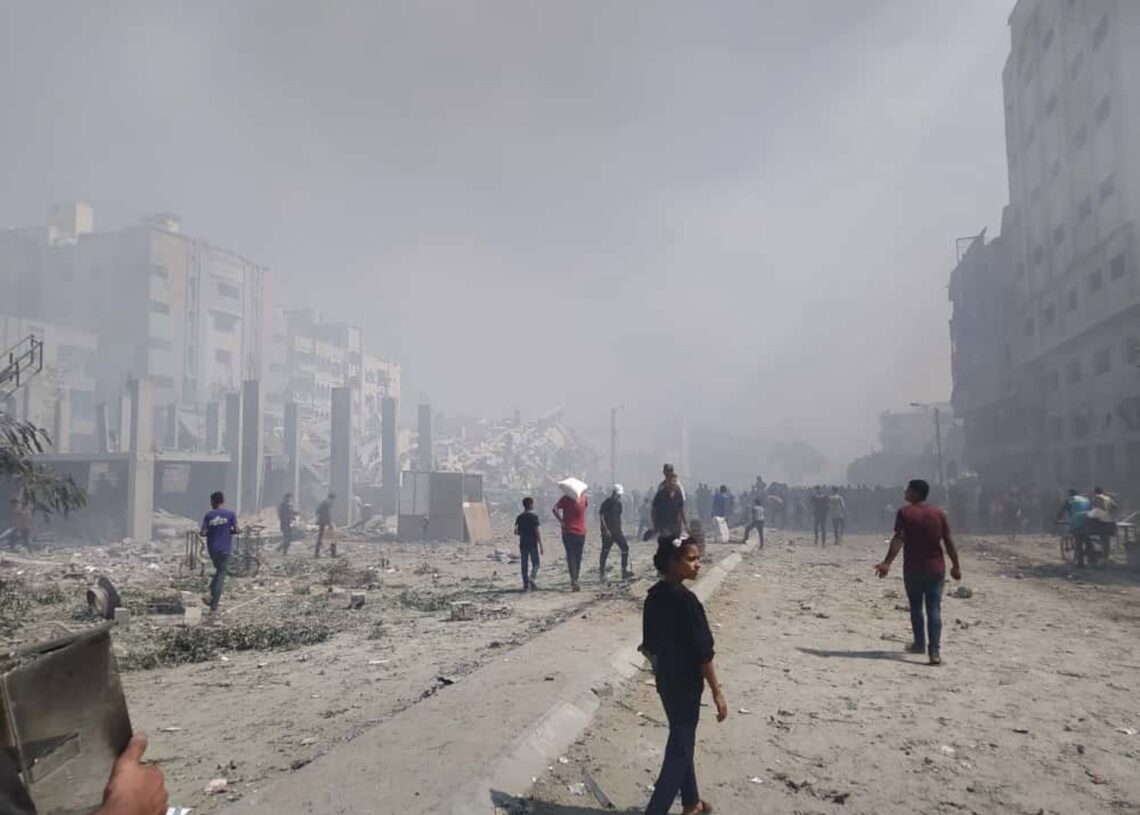 Imagen de archivo de bombardeos israelíes contra la ciudad de Gaza Europa Press/Contacto/Hashem Zimmo