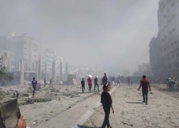 Imagen de archivo de bombardeos israelíes contra la ciudad de Gaza Europa Press/Contacto/Hashem Zimmo