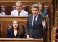 El presidente del PP, Alberto Núñez Feijóo, interviene durante una sesión de control al Gobierno en el Congreso Eduardo Parra - Europa Press