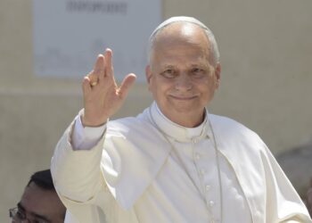 El Papa León XIV durante la canonización de Carlo Acutis, en la Plaza de San Pedro del Vaticano, a 7 de septiembre de 2025, en Roma (Italia).Stefano Spaziani - Europa Press