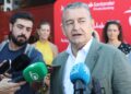 El consejero de la Presidencia, Antonio Sanz, en Cádiz este 5 de octubre de 2025.NACHO FRADE / EUROPA PRESS