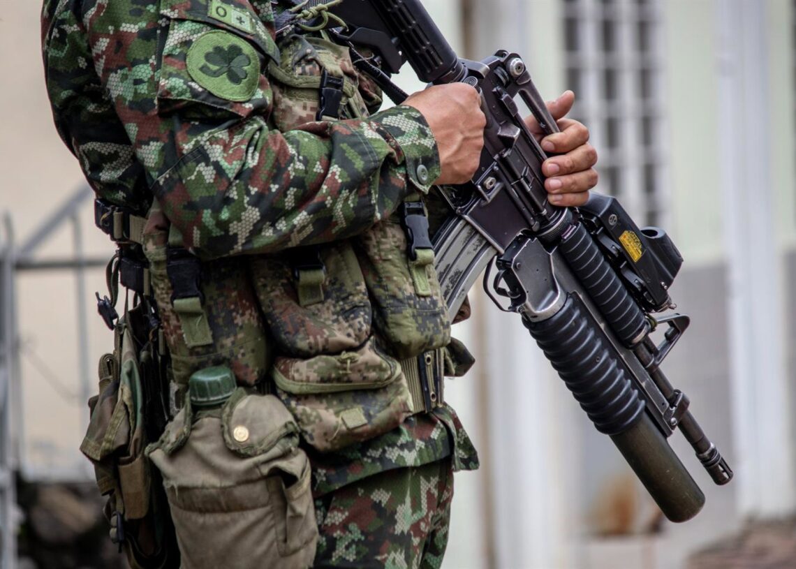 Archivo - Efectivo de las fuerzas de seguridad de ColombiaEuropa Press/Contacto/Sebastian Marmolejo