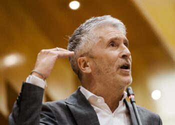 El ministro del Interior, Fernando Grande Marlaska, durante una sesión de control al Gobierno en el Senado, a 16 de septiembre de 2025, en Madrid (España). El Gobierno se enfrenta una semana más a una sesión de control en la que responderá a las preguntasCarlos Luján - Europa Press