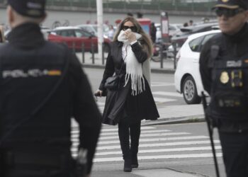 Archivo - La Miss Asturias vinculada a Ábalos, Claudia Montes, a su llegada a los juzgados de Gijón para testificar por el ‘caso Koldo’, a 21 de mayo de 2025, en Gijón, Asturias (España).Jorge Peteiro - Europa Press - Archivo
