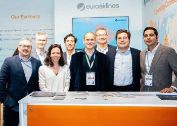 Parte del equipo directivo de Euroairlines.GRUPO EUROAIRLINES