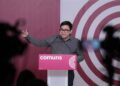El portavoz de los Comuns y diputado de Sumar en el Congreso, Gerardo Pisarello, durante una rueda de prensa en la sede de los Comuns, a 6 de octubre de 2025, en Barcelona, Cataluña (España). Durante la comparecencia, ha valorado la actualidad política coDavid Zorrakino - Europa Press