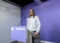 Archivo - El secretario de Organización y portavoz de Podemos, Pablo Fernández, durante una rueda de prensa, en la sede de Podemos, a 29 de julio de 2025, en Madrid (España). Alberto Ortega - Europa Press - Archivo