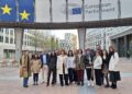 Representantes de Daño Cerebral Estatal en su visita al Parlamento Europeo.DAÑO CEREBRAL ESTATAL