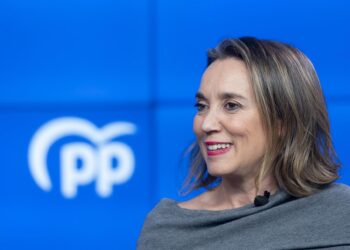 Archivo - La secretaria general del PP, Cuca Gamarra, concede una entrevista a Europa Press en la sede nacional del partido en la calle Génova.ALBERTO ORTEGA (EUROPA PRESS) - Archivo