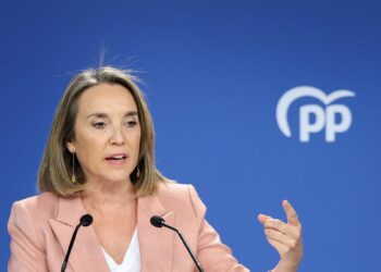 La vicesecretaria de Regeneración Institucional del Partido Popular y diputada, Cuca Gamarra, ofrece una rueda de prensa tras el Comité de Dirección del PP, a 6 de octubre de 2025, en Madrid (España). Marta Fernández - Europa Press