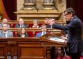 Archivo - El presidente de la Generalitat, Salvador Illa, interviene en el ParlamentLorena Sopêna - Europa Press - Archivo