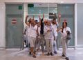 Los activistas al llegar a BarcelonaLORENA SOPENA - EUROPA PRESS