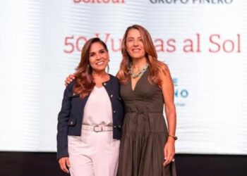 Encarna Piñero, presidenta y CEO Grupo Piñero y la gobernadora de Quintana Roo, Mara Lezama (Izqui)SOLTOUR