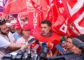 Archivo - El coordinador del área pública de CCOO, Lucho Palazzo, en una concentración de CCOO y UGT el pasado mes de julio por los incumplimientos del Gobierno con los funcionariosMatias Chiofalo - Europa Press - Archivo