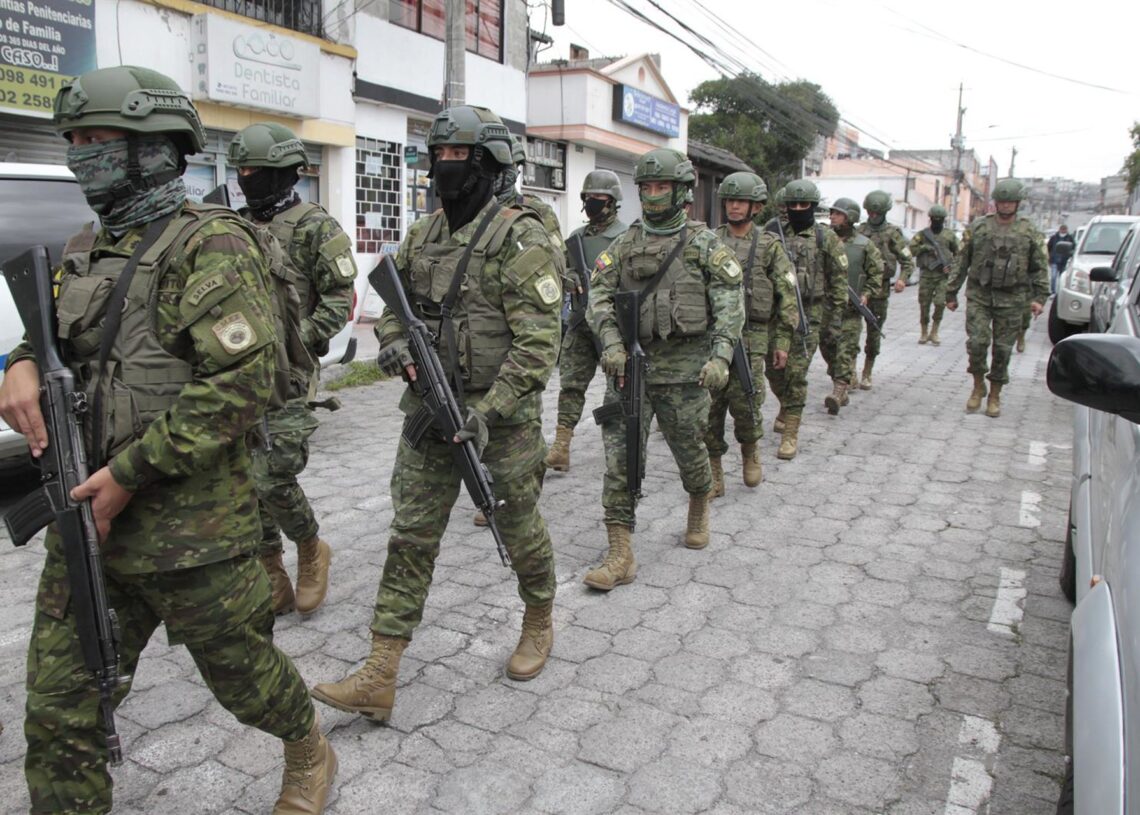 Archivo - Imagen de archivo del Ejército de Ecuador en Quito, la capital del país.Mateo Armas / Xinhua News / Contactophoto