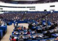 La presidenta de la Comisión Europea, Ursula von der Leyen, habla ante el Parlamento Europeo.Philipp von Ditfurth/dpa