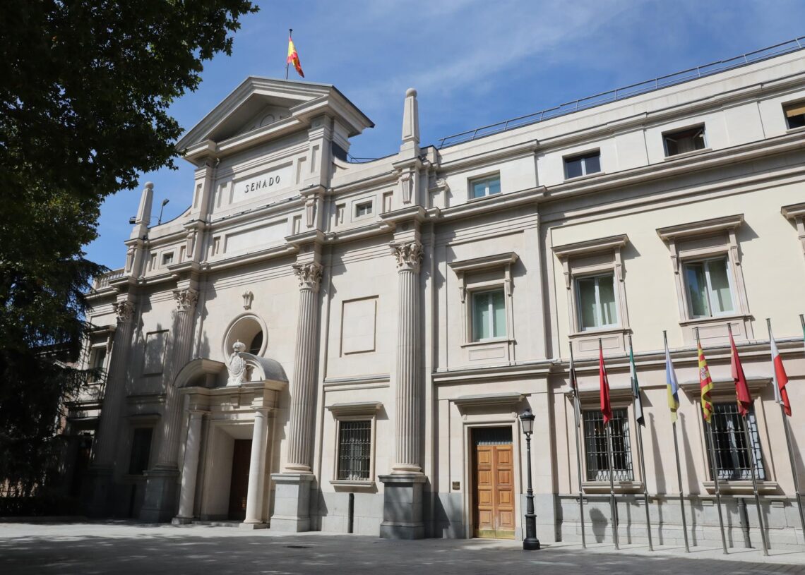 Archivo - Fachada exterior del Palacio del Senado en Madrid.Marta Fernández - Europa Press - Archivo