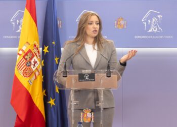 La portavoz del PP en el Congreso, Ester Muñoz, durante una rueda de prensa posterior a la Junta de Portavoces, en el Congreso de los Diputados, a 7 de octubre de 2025, en Madrid (España).Eduardo Parra - Europa Press