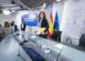 La ministra de Sanidad, Mónica García, durante una rueda de prensa tras la reunión del Consejo de Ministros, en el Palacio de la Moncloa, a 7 de octubre de 2025, en Madrid (España). El Consejo de Ministros ha aprobado un nuevo real decreto para la reformaAlberto Ortega - Europa Press