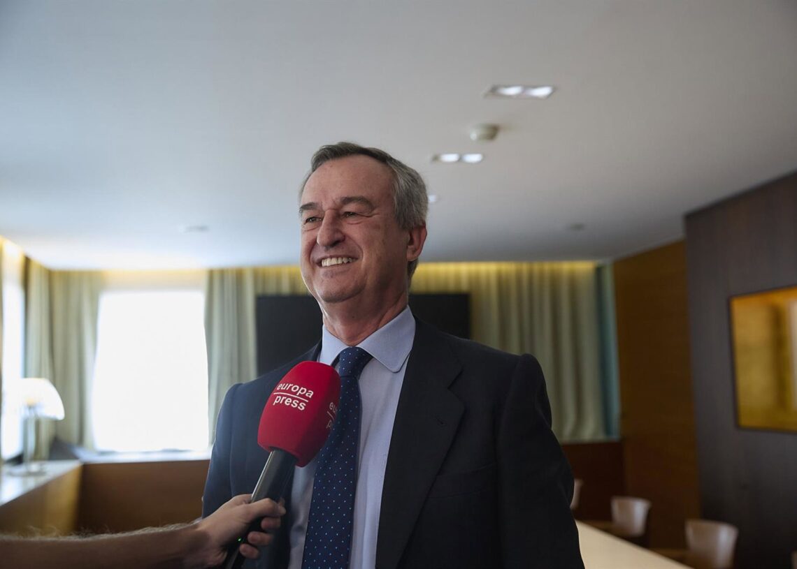 El consejero delegado de Banco Sabadell, César González-Bueno, durante una entrevista para Europa Press este martes.Jesús Hellín - Europa Press