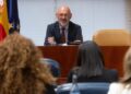 Archivo - El rector de la Universidad Complutense de Madrid, Joaquín Goyache, durante una comisión de investigación de la Asamblea de Madrid, a 13 de noviembre de 2024, en Madrid (España).Eduardo Parra - Europa Press - Archivo