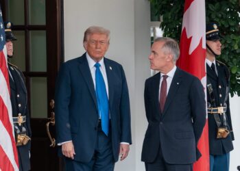 El presidente de Estados Unidos, Donald Trump, y el primer ministro canadiense, Mark CarneyAndrew Leyden/ZUMA Press Wire/dp / DPA