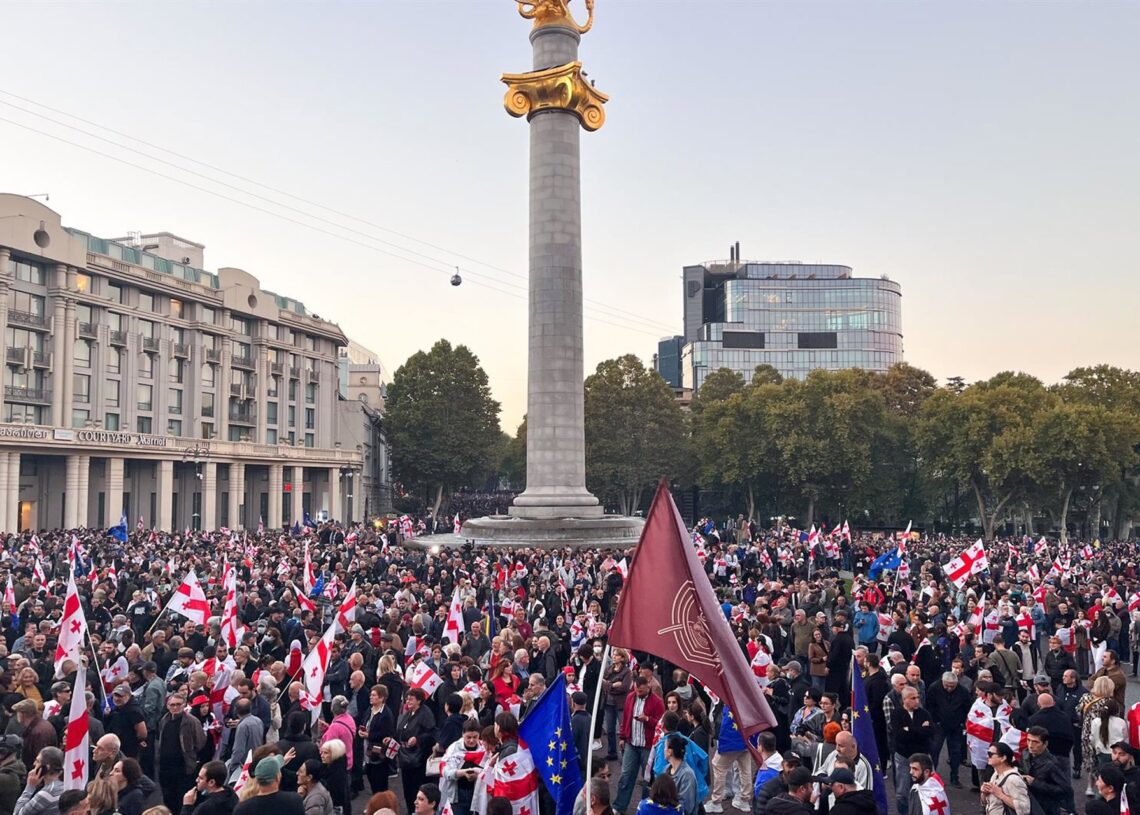 Manifestación en la capital georgiana, TiflisEuropa Press/Contacto/Yegikov Mikhail