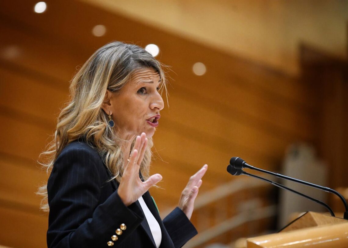 La vicepresidenta segunda del Gobierno y ministra de Trabajo y Economía Social, Yolanda DíazFernando Sánchez - Europa Press