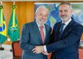 El presidente de Telefónica, Marc Murtra, y el presidente de Brasil, Luiz Inácio Lula da SilvaTELEFÓNICA
