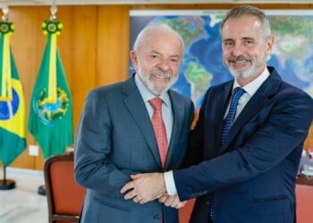El presidente de Telefónica, Marc Murtra, y el presidente de Brasil, Luiz Inácio Lula da SilvaTELEFÓNICA