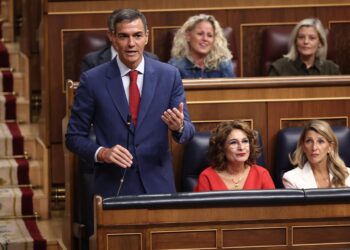 El presidente del Gobierno, Pedro Sánchez, durante una sesión de Control al Gobierno, en el Congreso de los Diputados, a 7 de octubre de 2025, en Madrid (España). Eduardo Parra - Europa Press
