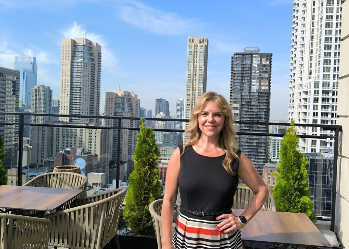 Kristen Reynolds, presidenta y directora ejecutiva de Choose Chicago en el Hotel Riu Plaza Chicago en ChicagoSANDRA BLASCO