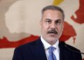 El ministro de Exteriores de Turquía, Hakan Fidan, durante una rueda de prensa en la capital de Italia, Roma (archivo)Europa Press/Contacto/Mauro Scrobogna