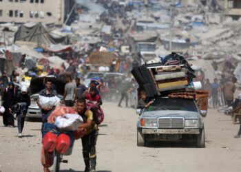 Palestinos desplazados a causa de la ofensiva del Ejército de Israel contra la ciudad de Gaza, en el orte de la Franja de GazaEuropa Press/Contacto/Rizek Abdeljawad