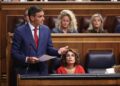 El presidente del Gobierno, Pedro Sánchez, interviene durante una sesión de Control al Gobierno, en el Congreso de los Diputados, a 7 de octubre de 2025, en Madrid (España). Eduardo Parra - Europa Press