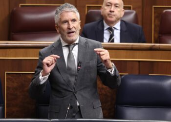 El ministro del Interior, Fernando Grande-Marlaska, interviene durante una sesión de Control al Gobierno, en el Congreso de los DiputadosEduardo Parra - Europa Press
