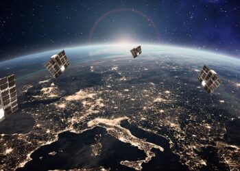 Archivo - Imagen virtual de satélites de Sateliot.SATELIOT - Archivo