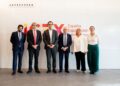Rafael Vaquero, director general CRE100DO; José María Blasco, director ejecutivo Crecimiento ICEX; Carlos Cuerpo, ministro de Economía; Carlos Mira, presidente CRE100DO; Mar Castro, subdirectora ICES; Cristina Pinilla, directora Gabinete Consejera ICEX.FUNDACIÓN CRE100DO