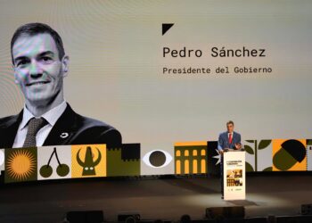 El presidente del Gobierno, Pedro Sánchez, interviene en la V Convención de Turespaña que se celebra en Cáceres esta semanaCARLOS CRIADO/EUROPA PRESS
