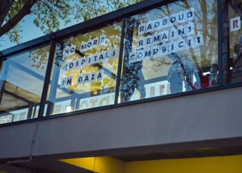 Archivo - Imagen de archivo de una protesta a favor de Palestina en el campus de la Universidad de Radboud, en Países Bajos.Europa Press/Contacto/Norbert Voskens - Archivo