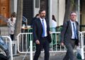Archivo - El senador de Coalición Canaria Pedro Manuel Sanginés (i) llega a declarar de forma voluntaria al Tribunal Supremo (TS), a 16 de abril de 2024, en Madrid (España). Gustavo Valiente - Europa Press - Archivo