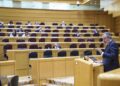El senador del PSOE Juan Espadas interviene durante un pleno en el Senado, a 1 de octubre de 2025, en Madrid (España).Jesús Hellín - Europa Press