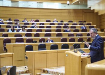 El senador del PSOE Juan Espadas interviene durante un pleno en el Senado, a 1 de octubre de 2025, en Madrid (España).Jesús Hellín - Europa Press