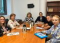Imagen de la reunión de los sindicatos con integrantes del PP.SAE