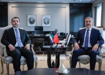 Los ministros de Exteriores de Siria, Asaad al Shaibani, y de Turquía, Hakan FidanMINISTERIO DE EXTERIORES DE SIRIA