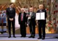 Archivo - Representantes de la organización Nihon Hidankyo reciben el premio Nobel de la Paz en OsloStian Lysberg Solum/NTB/dpa - Archivo