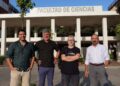 Equipo de investigadores de los Departamentos de Química Física y Química Orgánica de la Universidad de Málaga y del Laboratorio de Dendrímeros Biomiméticos y Fotónica de IbimaUMA