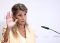 La vicepresidenta segunda del Gobierno y ministra de Trabajo y Economía Social, Yolanda Díaz, protagoniza un desayuno informativo de Europa Press en el NH Collection Eurobuilding, a 9 de octubre de 2025 en Madrid (España).Eduardo Parra - Europa Press