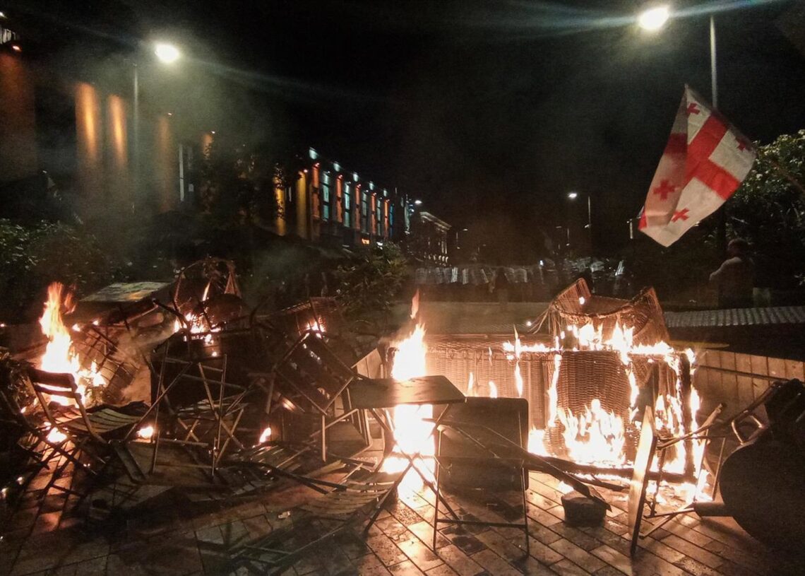 Protestas antigubernamentales en Tiflis, Georgia.Inna Kukudzhanova / Zuma Press / ContactoPhoto