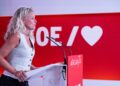 Archivo - La portavoz del PSOE, Montse Mínguez, en una rueda de prensa en Ferraz.EUGENIA MORAGO/PSOE - Archivo